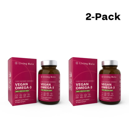 Vegan Omega-3 from Algae (DHA+EPA) – Brain & Heart Support
