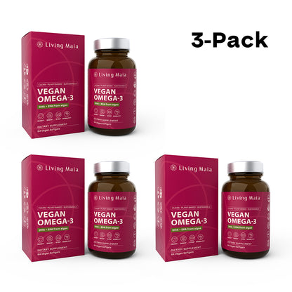 Vegan Omega-3 from Algae (DHA+EPA) – Brain & Heart Support